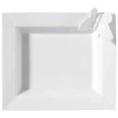 Vide-Poche, "Butterfly Collection", klein, Weiß, 16 x 13,5 cm