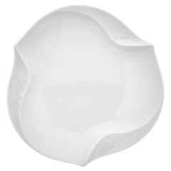 Schälchen, Form "Wellenspiel Relief", Weiß, Ø 15,5 cm