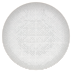 Salat- & Pastateller, Bänderrelief, Weiß, Ø 23 cm