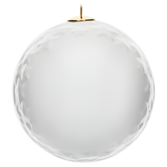 Baumschmuck Kugel Reliefsterne, Weiß, Ø 7 cm