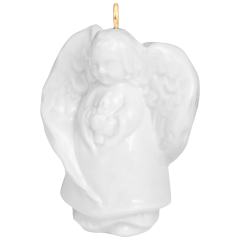 Baumschmuck, Schutzengel, Weiß, H 4,7 cm