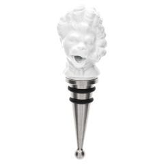 Flaschenverschluss, "MEISSEN Bottle Tops", Affenmusiker, Weiß, H 11 cm