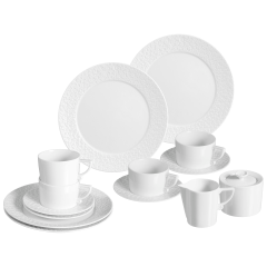 Kaffee-Set, Form "No 41, Royal Blossom", Weiß