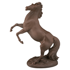Pferd "Maestoso", Böttgersteinzeug, H 52 cm