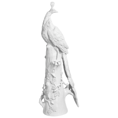 Pfau auf Stamm, H 121 cm