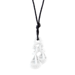 Anhänger "Sternzeichen" Waage, Weiß, Biskuit, 4 x 2,4 cm