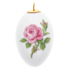 Osterei, Rose, H 4,5 cm