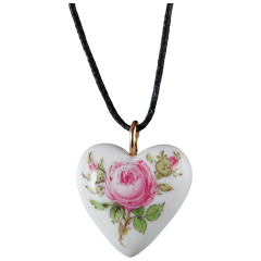Anhänger "Herz Größe L" Rose, 2,4 x 2 cm
