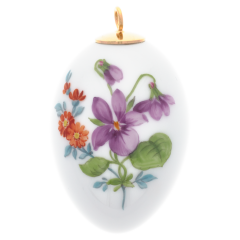 Osterei, Vintage Blume 2, Veilchen, H 4,5 cm