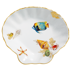 Beilagenschale, mittel, Meeresfauna, Limitierte Meisterwerke, Form "Neuer Ausschnitt", L 22 cm