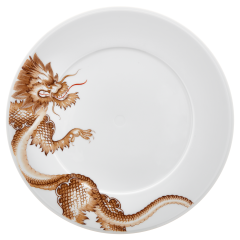 Speiseteller, Ming Dragon, sepia, Form "Vitruv", Ø 29 cm