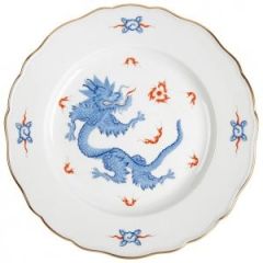 Vorspeise- und Dessertteller, Form "Neuer Ausschnitt", Ming-Drache, blau, Ø 18 cm