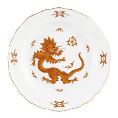 Speiseteller, Form "Neuer Ausschnitt", Ming-Drache, rot, Ø 22 cm