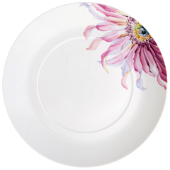 Speiseteller, groß, Form "MEISSEN® Cosmopolitan", "Giant Bloom", Gerbera, Ø 30 cm