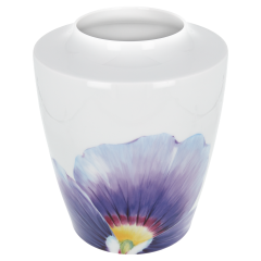 Vase, groß, Form "MEISSEN® Cosmopolitan", "Giant Bloom", Stiefmütterchen, H 21 cm
