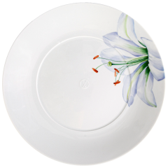 Vorspeise- und Dessertteller, Form "MEISSEN® Cosmopolitan", "Giant Bloom", Trichterlilie, Ø 22,5 cm