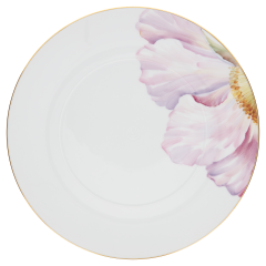 Speiseteller, groß, Form "MEISSEN® Cosmopolitan", "Giant Bloom", Islandmohn, Goldrand, Ø 30 cm