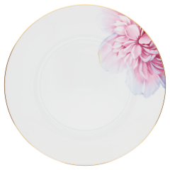 Vorspeise- und Dessertteller, Form "MEISSEN® Cosmopolitan", "Giant Bloom", Pfingstrose, Goldrand, Ø 22,5 cm