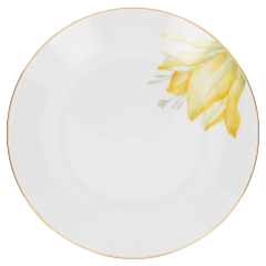 Suppenteller, Form "MEISSEN® Cosmopolitan", "Giant Bloom", Kaiserkrone, Goldrand, Ø 20,5 cm