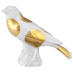 Vogel Stieglitz, Meissen Atelier, Goldpunkte, Lim., H 9 cm