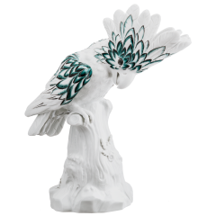 Vogel Kakadu, Meissen Atelier, H 25 cm