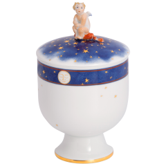 Dose mit Putto "Nachthimmel", H 17,5 cm