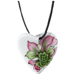 Pendant Swinging Heart, Succulent, 2,5 x 2,5 cm