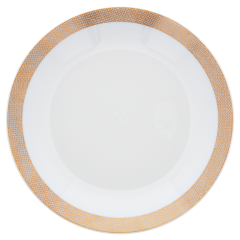 Suppenteller, Form "MEISSEN® Cosmopolitan", Meshband, gold, Ø 20,5 cm