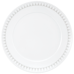Vorspeise- und Dessertteller, Form "No 41", Swords Elegant Grey, Schwerterkante, außen, Ø 22 cm