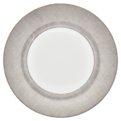 Speiseteller, groß, Form "MEISSEN® Cosmopolitan", Mesh, platin, Ø 30 cm