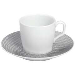 Espressotasse, Form "MEISSEN® Cosmopolitan", Mesh, platin, V 0,05 l
