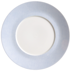 Gourmetteller, flach, Form "MEISSEN® Cosmopolitan", Mesh blau, Ø 28,5 cm