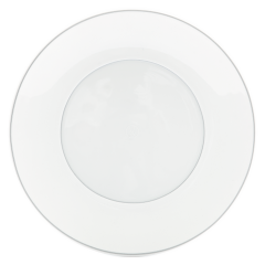 Speiseteller, klein, Form "MEISSEN® Cosmopolitan", Royal Palace, weiß mit grauer Kontur "Uni", Ø 24 cm