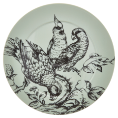 Platzteller, Form "No 41", "Paradise Birds Jade", Ø 33 cm