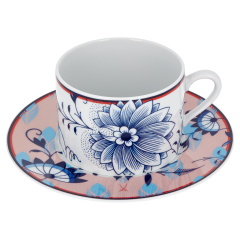 Cappuccinotasse, "MEISSEN Collage", "Bloomy Feathers", V 0,25 l