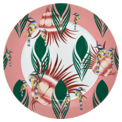 Platzteller, "MEISSEN Collage", "Rainbow Birds", Form "No 41", Ø 33 cm