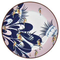 Platzteller, "MEISSEN Collage", "Blue Splash", Form "No 41", Ø 33 cm