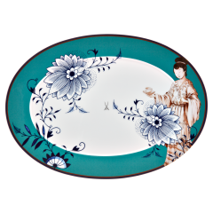 Platte, oval, Form "No 41", "MEISSEN Collage", "Noble Chinese", L 36 cm