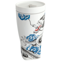 Coffee to go Becher, Form "Nova", Glücksdrache, V 0,35 l