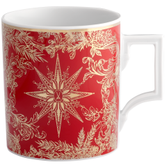Henkelbecher, Form "Berlin", "Meissen Christmas Star", rot, V 0,25 l