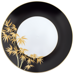 Speiseteller, groß, Form "MEISSEN® Cosmopolitan", "Golden Bamboo", Ø 30 cm