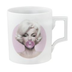 Henkelbecher, "Legends blowing Bubbles - Collection" by Michael Moebius, Marilyn, pink, Form "Berlin", V 0,25 l