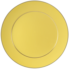 Dinner Plate, Shape "No 41", "The Original", plain, yellow, gold, Ć 29 cm