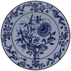 Vorspeise- und Dessertteller, Form "No 41", "The Original", blau, Ø 22 cm