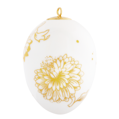 Osterei, groß, "Golden Onion Style", H 7 cm