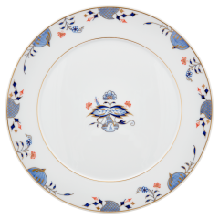 Platzteller, Form "No 41", Noble Blue, Zwiebelkante, Doppelblatt, Ø 33 cm