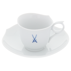 Espressotasse, Form "Wellenspiel Pur", Markenzeichen Meissen, kobaltblau, V 0,05 l