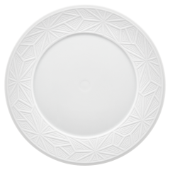 Vorspeise- und Dessertteller, Biskuit, Weiß, Form "Vitruv Graphic", Ø 22 cm