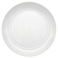 Suppenteller, Form "Vitruv Graphic", Biskuit Weiß, Ø 24 cm