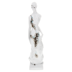 Das Kleid, Bunt staffiert, H 27 cm